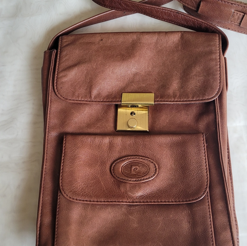 Vintage Crossbody Leather PierreCardin Paris